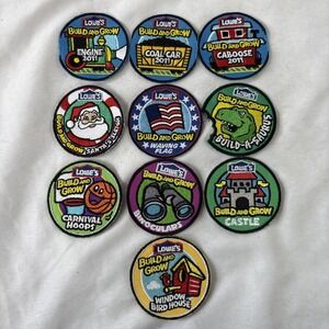 Lowe's Build And Grow Patches‎ Lot Of 10 Kids Workshop Clinic